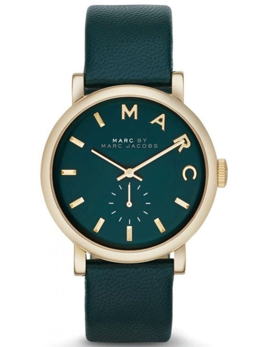  Shop Authentic Marc Jacobs Baker Green Dial Green Leather Strap Watch for Women - MBM1268 - Luxxuri