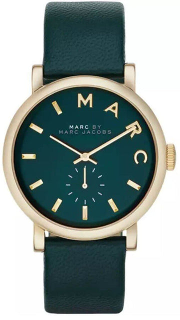  Shop Authentic Marc Jacobs Baker Green Dial Green Leather Strap Watch for Women - MBM1268 - Luxxuri