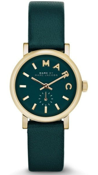  Shop Authentic Marc Jacobs Baker Mini Green Dial Green Leather Strap Watch for Women - MBM1272 - Luxxuri
