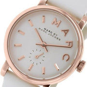  Shop Authentic Marc Jacobs Baker White Dial White Leather Strap Watch for Women - MBM1284 - Luxxuri
