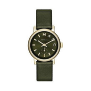  Shop Authentic Marc Jacobs Baker Olive Dial Olive Leather Strap Watch for Women - MBM1330 - Luxxuri