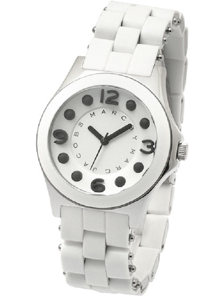 Shop Authentic Marc Jacobs Rock White Dial White Silicone Strap Watch for Women - MBM2532 - Luxxuri