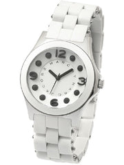  Shop Authentic Marc Jacobs Rock White Dial White Silicone Strap Watch for Women - MBM2532 - Luxxuri