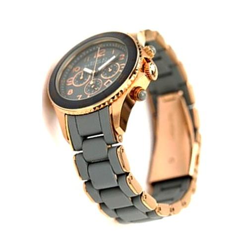  Shop Authentic Marc Jacobs Rock Chronograph Grey Dial Grey Silicone Strap Watch for Women - MBM2550 - Luxxuri