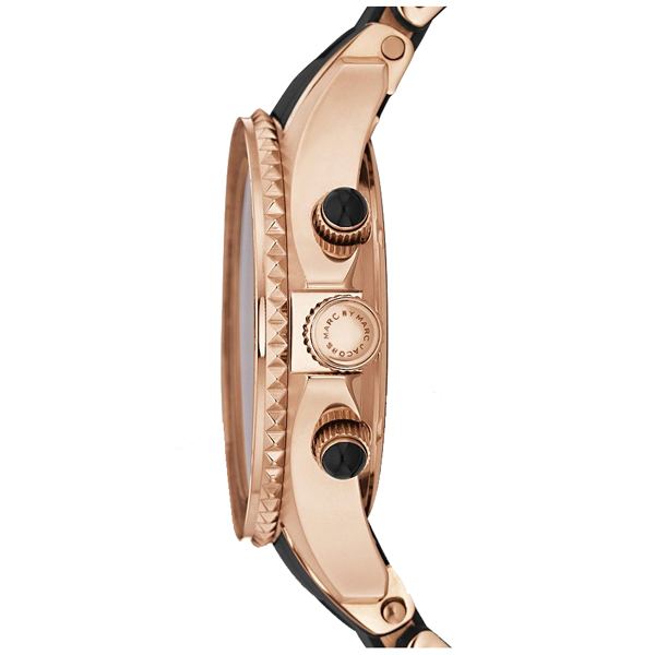  Shop Authentic Marc Jacobs Rock Chronograph Black Dial Black Silicone Strap Watch for Women - MBM2553 - Luxxuri