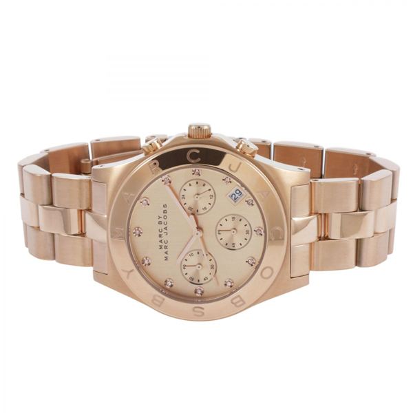  Shop Authentic Marc Jacobs Blade Chronograph Rose Gold Dial Rose Gold Steel Strap Watch for Women - MBM3102 - Luxxuri