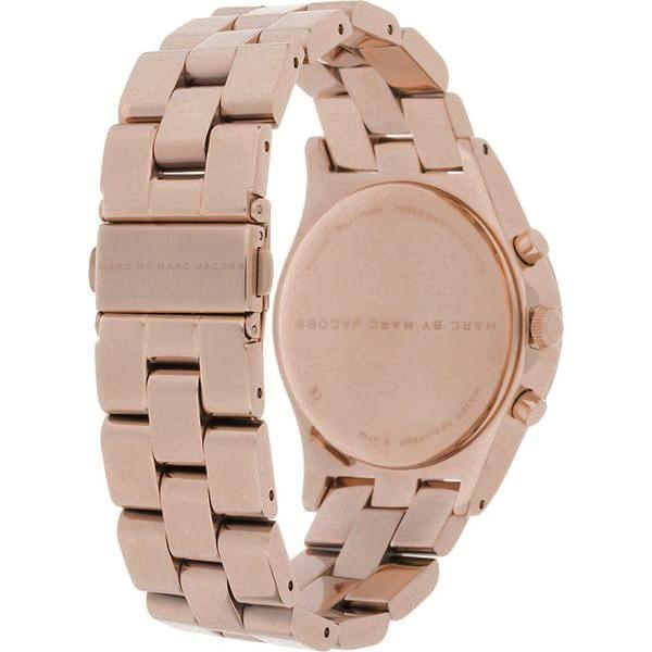  Shop Authentic Marc Jacobs Henry Chronograph Rose Gold Dial Rose Gold Steel Strap Watch for Women - MBM3118 - Luxxuri