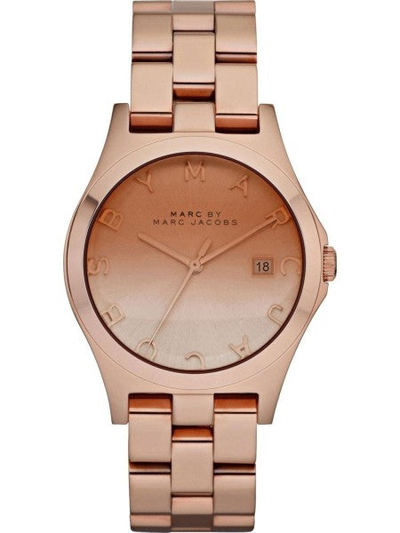  Shop Authentic Marc Jacobs Henry Rose Gold Dial Rose Gold Steel Strap Watch for Women - MBM3212 - Luxxuri