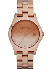  Shop Authentic Marc Jacobs Henry Rose Gold Dial Rose Gold Steel Strap Watch for Women - MBM3212 - Luxxuri
