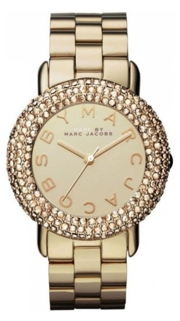  Shop Authentic Marc Jacobs Marci Gold Dial Gold Steel Strap Watch for Women - MBM3191 - Luxxuri