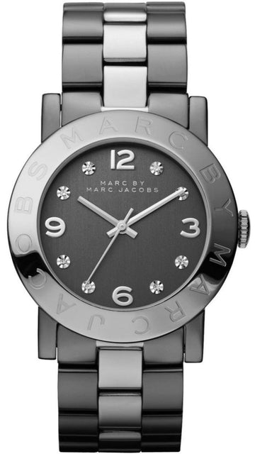  Shop Authentic Marc Jacobs Amy Grey Dial Grey Steel Strap Watch for Women - MBM3196 - Luxxuri