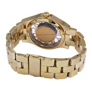  Shop Authentic Marc Jacobs Henry Transparent Gold Dial Gold Steel Strap Watch for Women - MBM3206 - Luxxuri