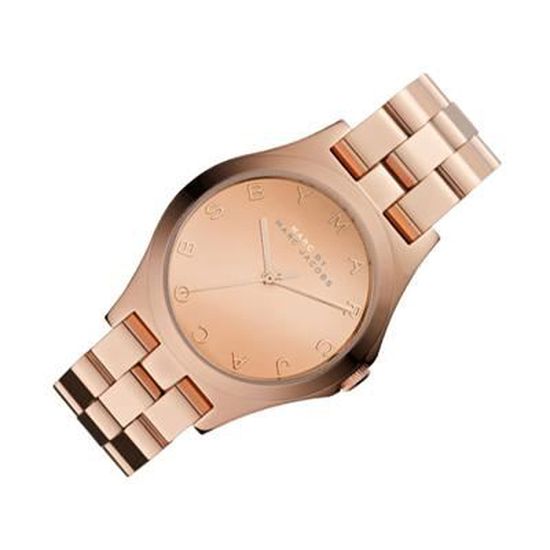  Shop Authentic Marc Jacobs Henry Rose Gold Dial Rose Gold Steel Strap Watch for Women - MBM3212 - Luxxuri