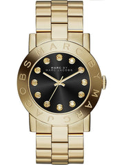  Shop Authentic Marc Jacobs Amy Black Dial Gold Steel Strap Watch for Women - MBM3336 - Luxxuri