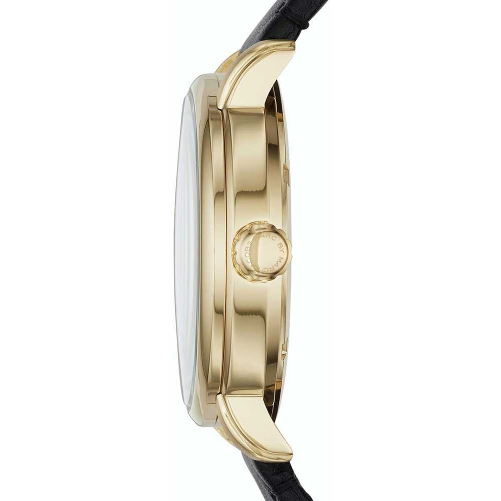  Shop Authentic Marc Jacobs Fergus White Dial Black Leather Strap Watch for Men - MBM5081 - Luxxuri
