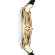  Shop Authentic Marc Jacobs Roxy White Dial Black Leather Strap Watch for Women - MJ1537 - Luxxuri