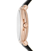  Shop Authentic Marc Jacobs Mandy Black Dial Black Leather Strap Watch for Women - MJ1565 - Luxxuri