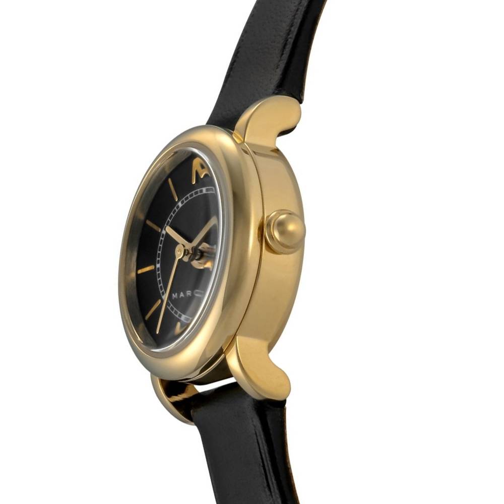  Shop Authentic Marc Jacobs Roxy Black Dial Black Leather Strap Watch for Women - MJ1585 - Luxxuri