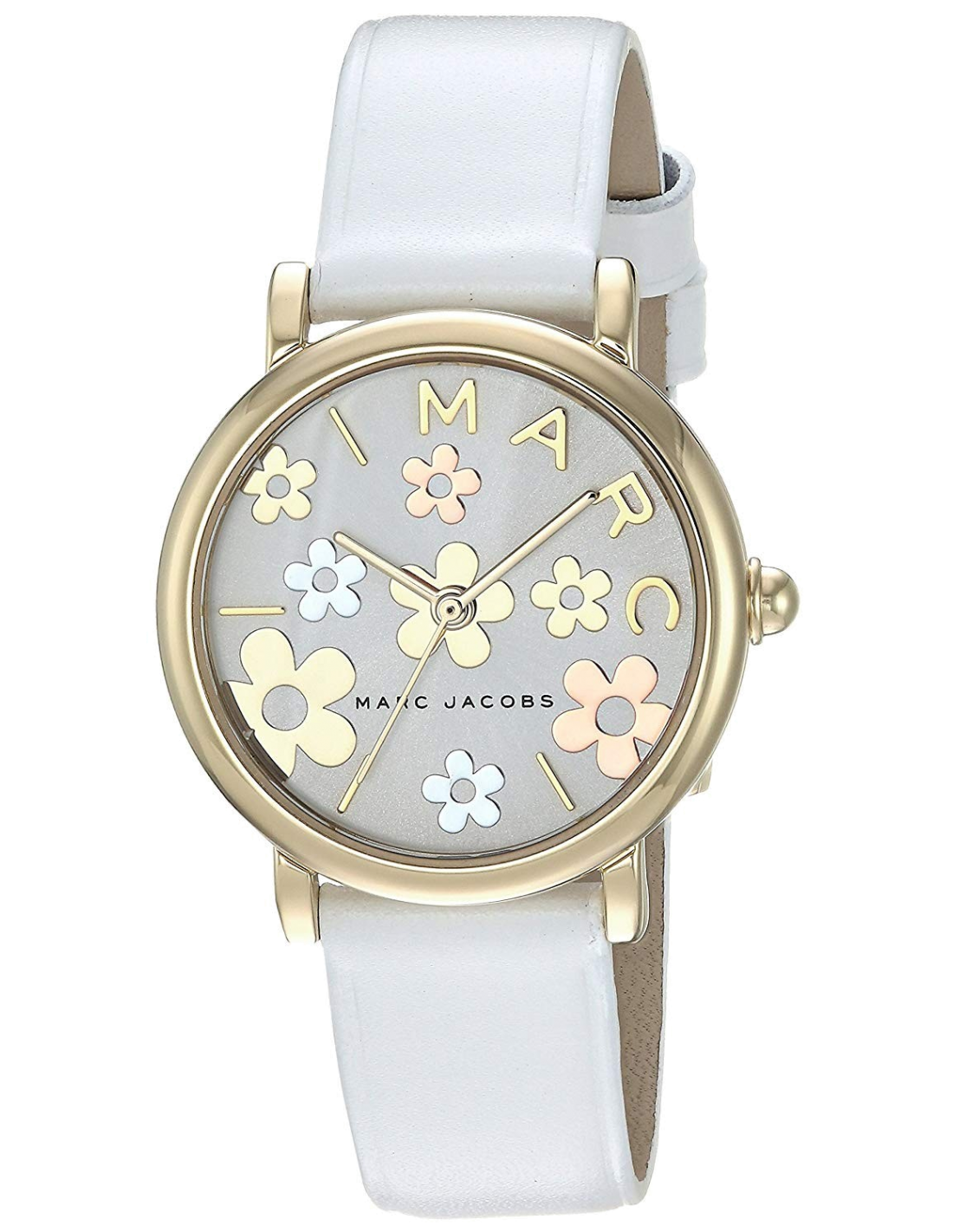  Shop Authentic Marc Jacobs Roxy White Dial White Leather Strap Watch for Women - MJ1607 - Luxxuri