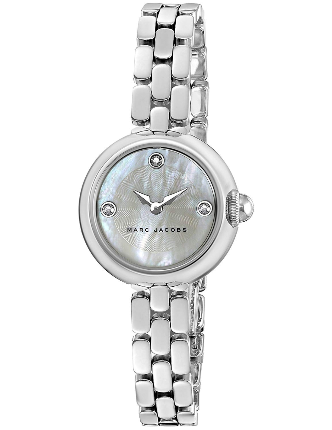  Shop Authentic Marc Jacobs Courtney Mother of Pearl White Dial Silver Steel Strap Watch for Women - MJ3459 - Luxxuri