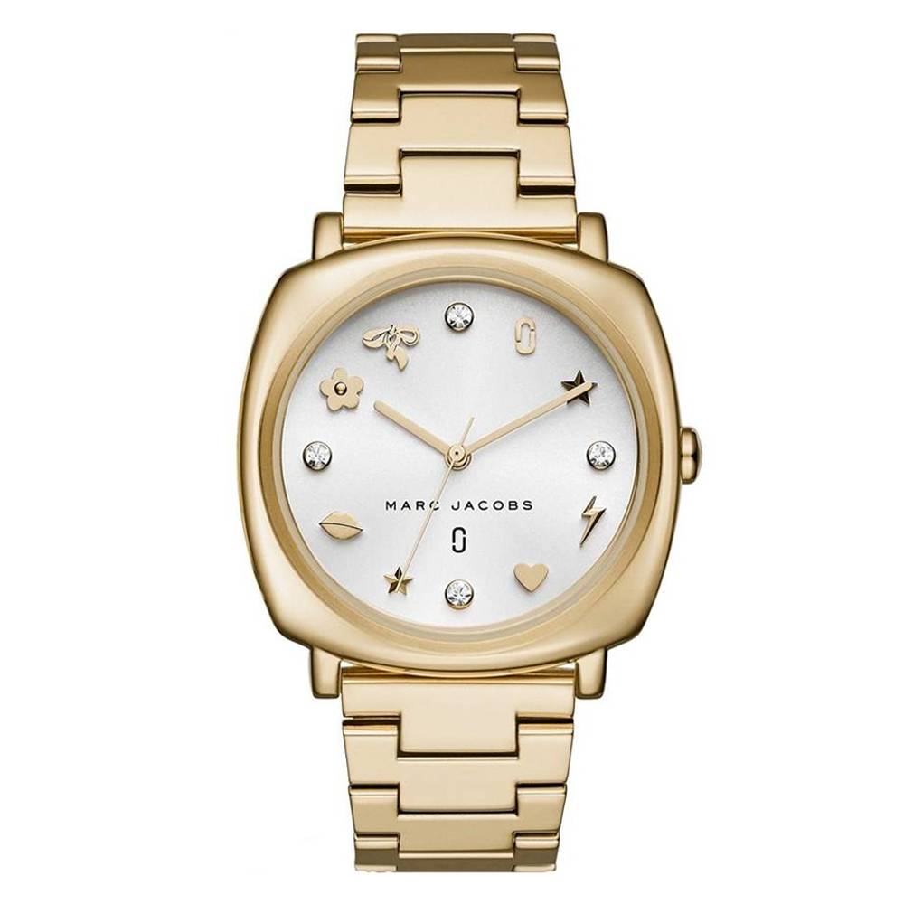  Shop Authentic Marc Jacobs Mandy White Dial Gold Steel Strap Watch for Women - MJ3573 - Luxxuri