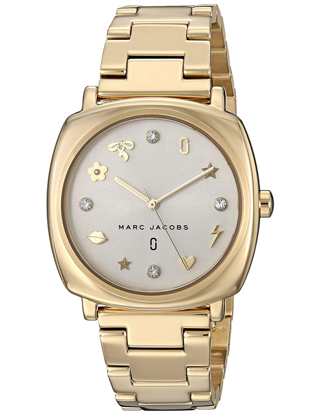  Shop Authentic Marc Jacobs Mandy White Dial Gold Steel Strap Watch for Women - MJ3573 - Luxxuri