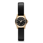  Shop Authentic Marc Jacobs Henry Dinky Black Dial Black Leather Strap Watch for Women - MBM1240 - Luxxuri