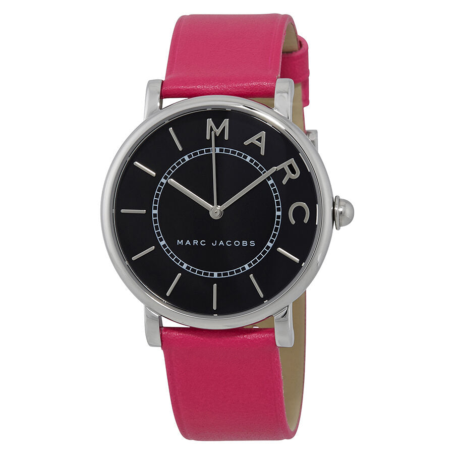 Shop Authentic Marc Jacobs Roxy Black Dial Pink Leather Strap Watch for Women - MJ1535 - Luxxuri