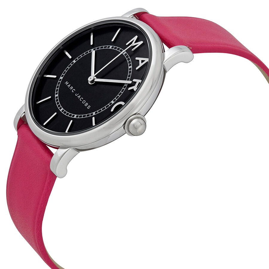  Shop Authentic Marc Jacobs Roxy Black Dial Pink Leather Strap Watch for Women - MJ1535 - Luxxuri