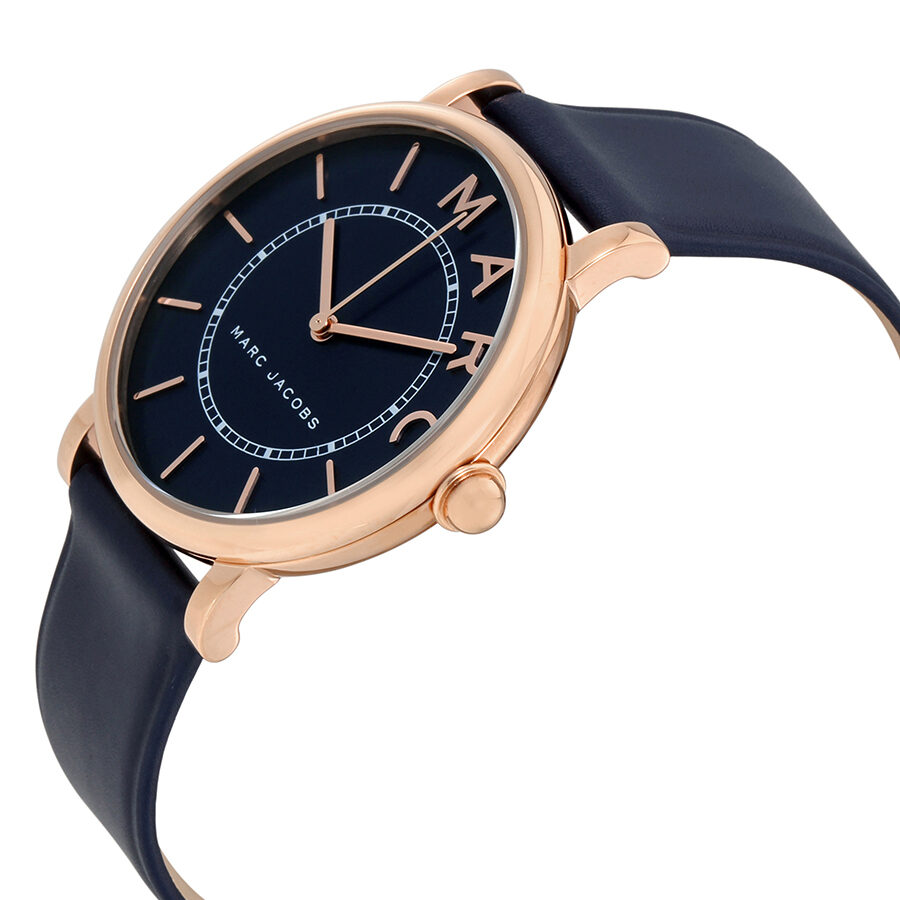  Shop Authentic Marc Jacobs Roxy Navy Blue Dial Blue Leather Strap Watch for Women - MJ1534 - Luxxuri