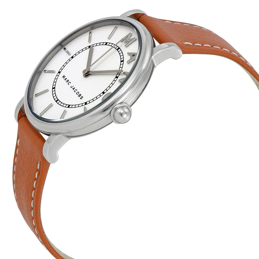  Shop Authentic Marc Jacobs Roxy White Dial Brown Leather Strap Watch for Women - MJ1571 - Luxxuri