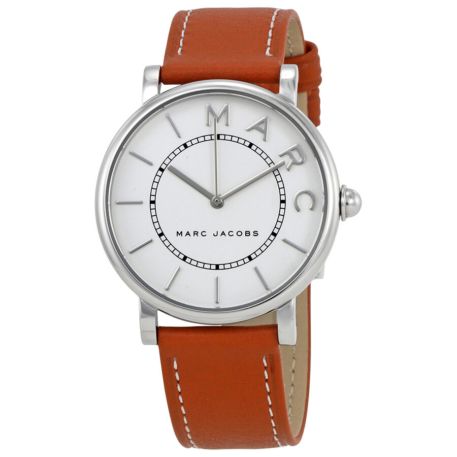  Shop Authentic Marc Jacobs Roxy White Dial Brown Leather Strap Watch for Women - MJ1571 - Luxxuri