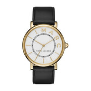  Shop Authentic Marc Jacobs Roxy White Dial Black Leather Strap Watch for Women - MJ1532 - Luxxuri