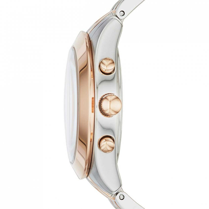  Shop Authentic Marc Jacobs Peeker Chronograph Silver Two Tone Steel Strap Watch for Women - MBM3369 - Luxxuri
