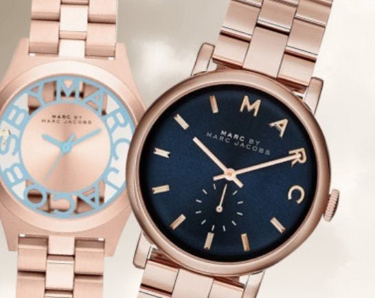  Shop Authentic Marc Jacobs Baker Blue Dial Rose Gold Steel Strap Watch for Women - MBM3330 - Luxxuri