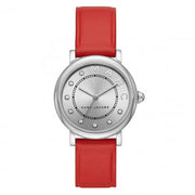 Shop Authentic Marc Jacobs Roxy Silver Dial Red Leather Strap Watch for Women - MJ1632 - Luxxuri