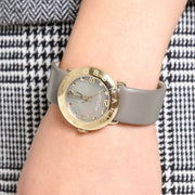  Shop Authentic Marc Jacobs Amy Grey Dial Grey Leather Strap Watch for Women - MBM1287 - Luxxuri