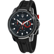  Shop Authentic Maserati SFIDA Chronograph Quartz Stainless Steel Black Dial Watch For Men - R8851123007 - Luxxuri