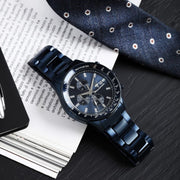  Shop Authentic Maserati SFIDA Chronograph Blue Dial Blue Steel Strap Watch For Men - R8873640023 - Luxxuri