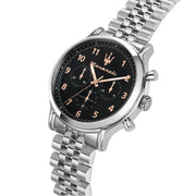  Shop Authentic Maserati Epoca Chronograph Black Dial Silver Steel Strap Watch For Men - R8873618017 - Luxxuri