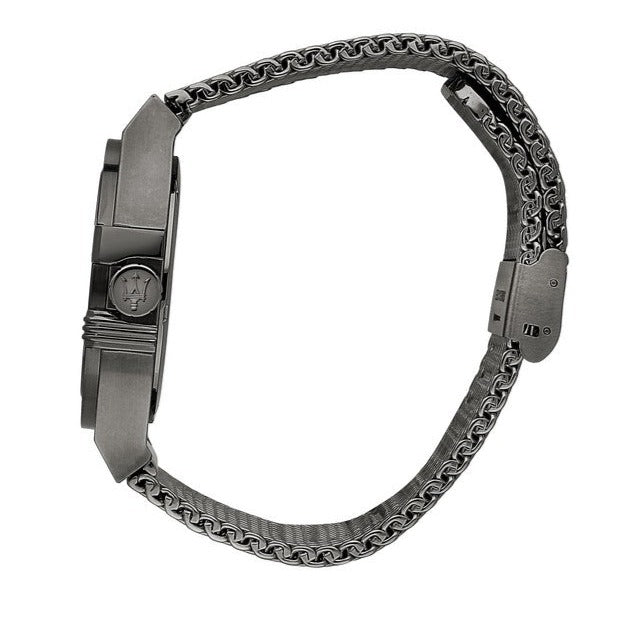  Shop Authentic Maserati Potenza Quartz Blue Dial Grey Mesh Bracelet Watch For Men - R8853108005 - Luxxuri