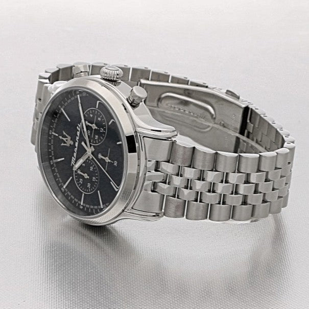  Shop Authentic Maserati Epoca Chronograph Blue Dial Silver Steel Strap Watch For Men - R8873618024 - Luxxuri