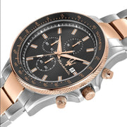  Shop Authentic Maserati SFIDA Black Dial Two Tone Steel Strap Watch For Men - R8873640014 - Luxxuri