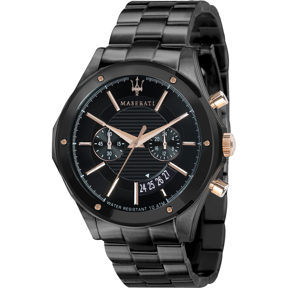  Shop Authentic Maserati Circuito Black Dial Black Steel Strap Watch For Men - R8873627001 - Luxxuri
