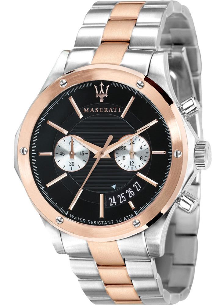  Shop Authentic Maserati Circuito Chronograph Black Dial Two Tone Steel Strap Watch For Men - R8873627004 - Luxxuri