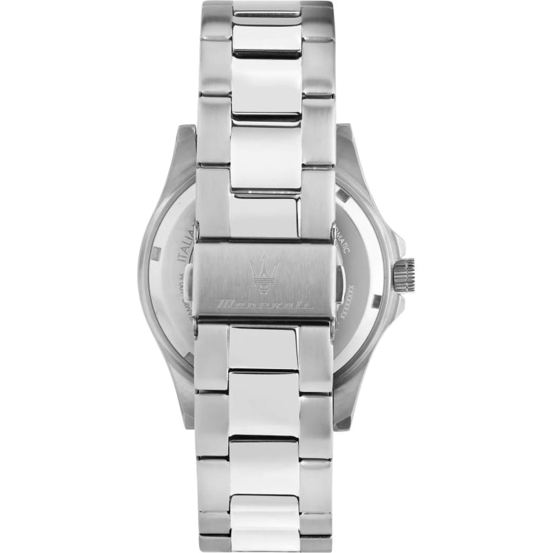 Shop Authentic Maserati Competizione Automatic Black Dial Silver Steel Strap Watch For Men - R8823100002 - Luxxuri