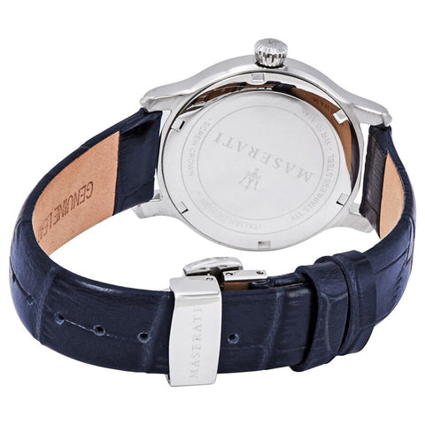  Shop Authentic Maserati Epoca Blue Dial Blue Leather Strap Watch For Women - R8851118502 - Luxxuri