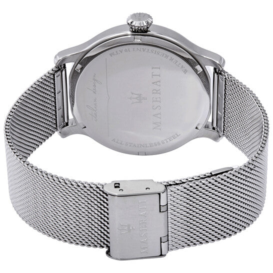  Shop Authentic Maserati Epoca Blue Dial Silver Mesh Bracelet Watch For Men - R8853118006 - Luxxuri