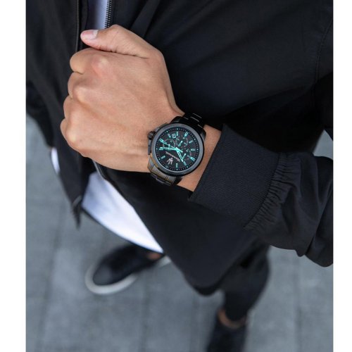  Shop Authentic Maserati Successo Aqua Edition Black Dial Stainless Steel Strap Watch For Men - R8873644003 - Luxxuri