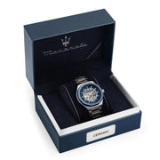  Shop Authentic Maserati Stile Automatic Skeleton Silver Dial Silver Steel Strap Watch For Men - R8823142004 - Luxxuri